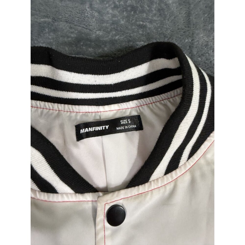 Manfinity Speed Racing Jacket Red Black White Graphics Size S - Picture 3 of 11